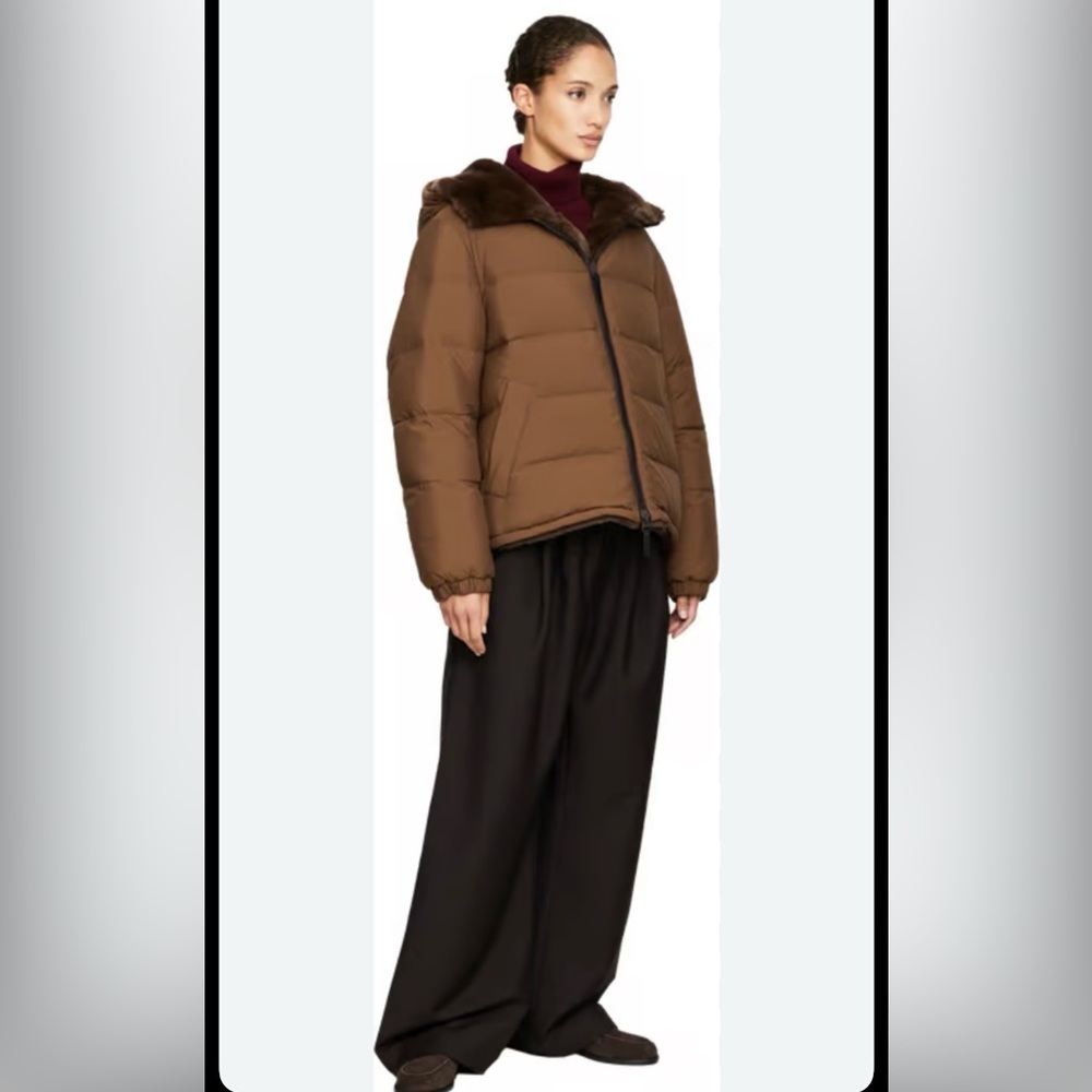 Yves Salomon Reversible Puffer Jacket in Mink Fur